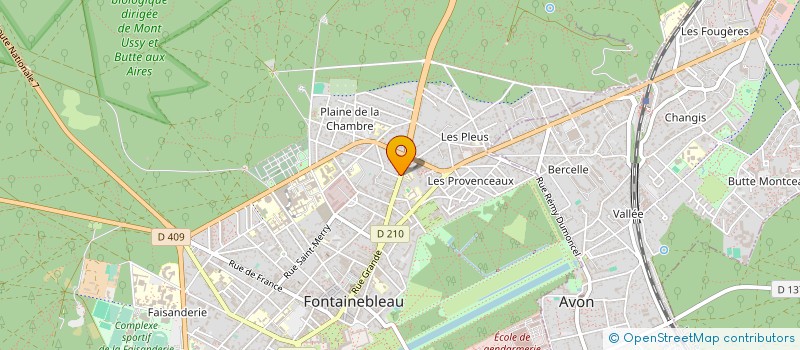 localisation de l'entreprise LGCOMS à FONTAINEBLEAU
