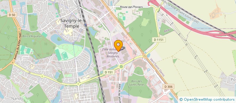 localisation de l'entreprise LGCS  SAVIGNY-LE-TEMPLE