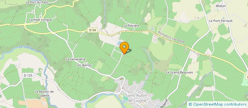 localisation de l'entreprise LGD  VAL-DU-LAYON