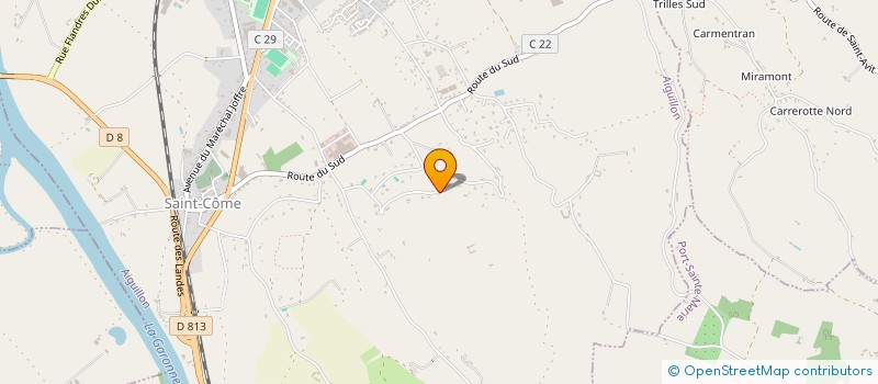 localisation de l'entreprise LGD  AIGUILLON