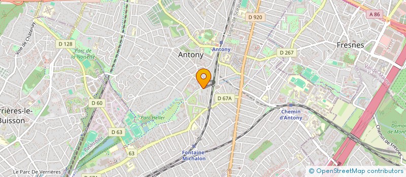 localisation de l'entreprise LGD FORMATION  ANTONY