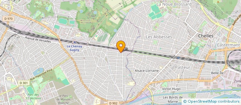 localisation de l'entreprise LGD IMMO à GAGNY