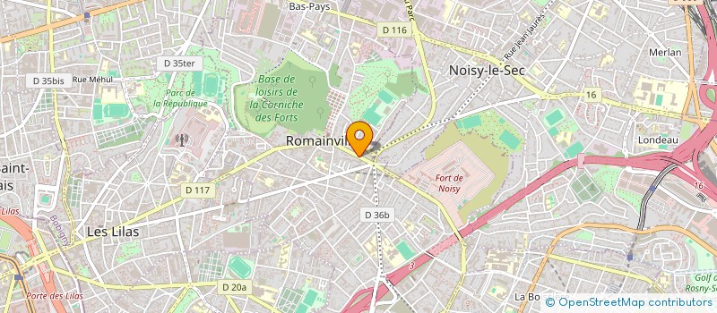 localisation de l'entreprise LGDB BAT à ROMAINVILLE