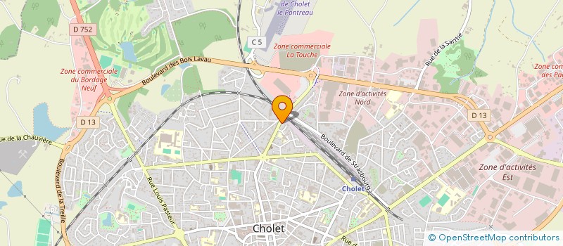 localisation de l'entreprise LGDL  CHOLET