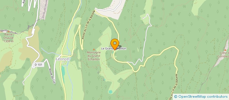 localisation de l'entreprise LGE 1180  LEONCEL