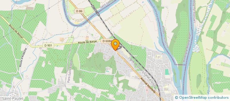 localisation de l'entreprise LGE à PONT-SAINT-ESPRIT