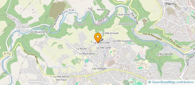 localisation de l'entreprise LGE à SAINT-BRIEUC