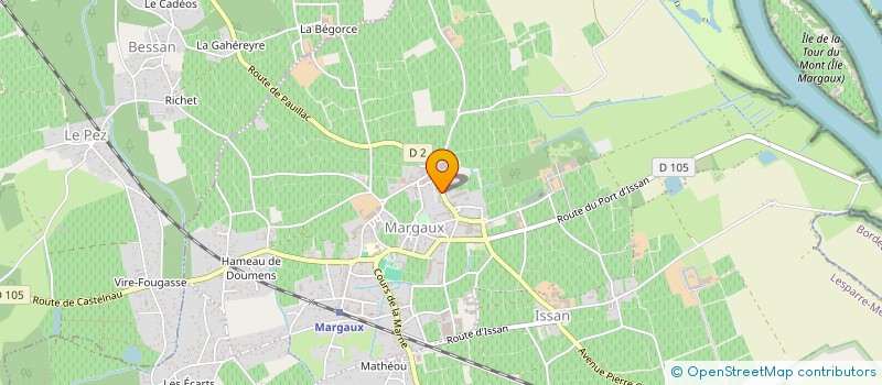 localisation de l'entreprise LGE  MARGAUX-CANTENAC