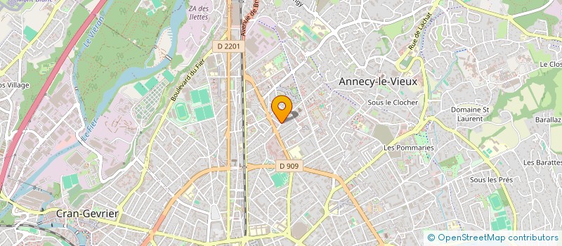 localisation de l'entreprise LGE HOLDING à ANNECY