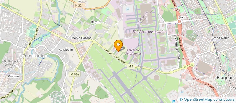 localisation de l'entreprise LGF DEVELOPPEMENT à CORNEBARRIEU