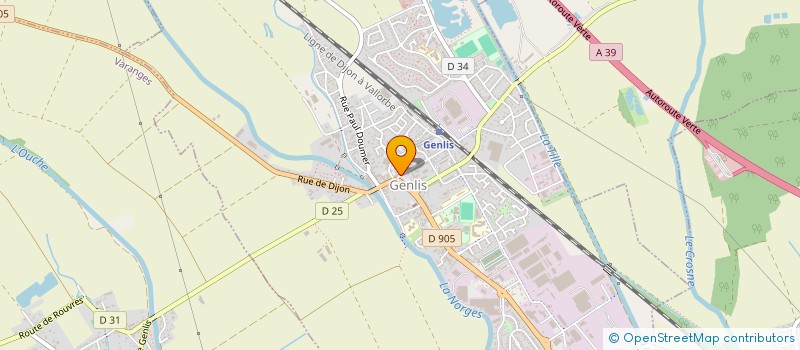 localisation de l'entreprise LGF ET COMPAGNIE à GENLIS
