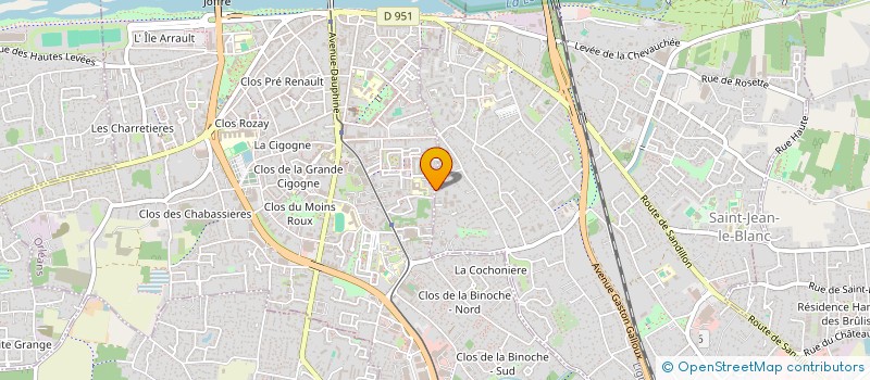 localisation de l'entreprise LGFL  SAINT-JEAN-LE-BLANC