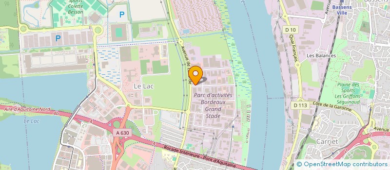 localisation de l'entreprise LGG  BORDEAUX