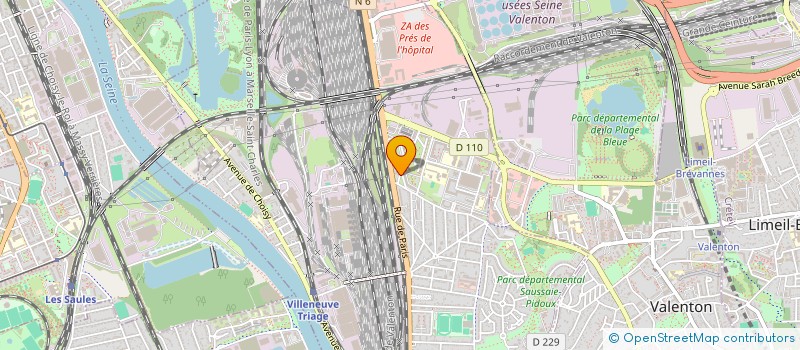 localisation de l'entreprise LGG - LA GUYANE EN GRAND  VILLENEUVE-SAINT-GEORGES