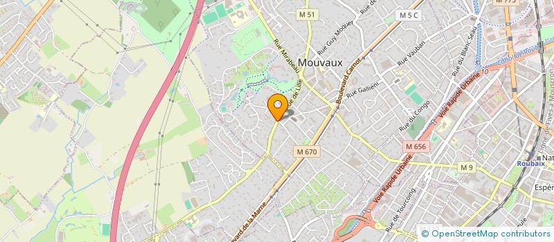 localisation de l'entreprise LGH à MOUVAUX