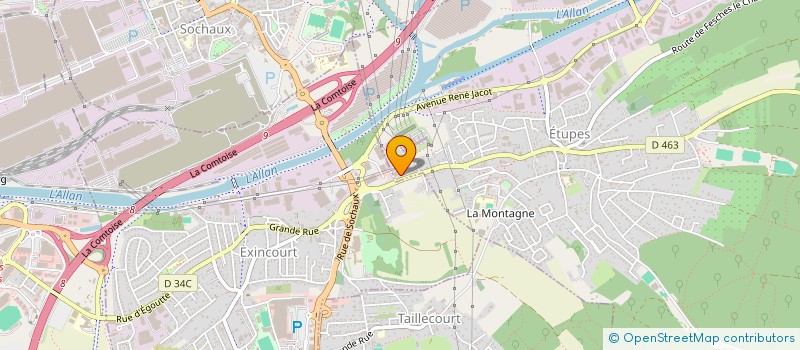 localisation de l'entreprise LGH  ETUPES