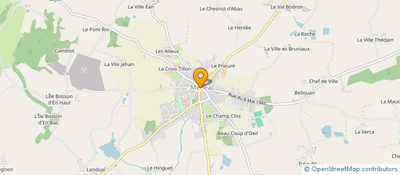 localisation de l'entreprise LGH  MENEAC