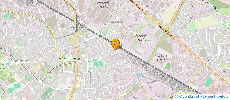 localisation de l'entreprise LGH & FILS  VENISSIEUX