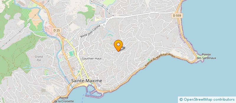 localisation de l'entreprise LGH LES GRANDS HORIZONS à SAINTE-MAXIME