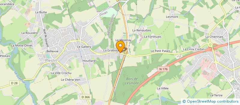 localisation de l'entreprise LGH TRONIC à PLESLIN TRIGAVOU