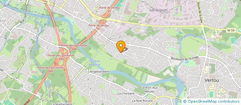 localisation de l'entreprise LGINVEST  VERTOU