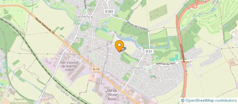 localisation de l'entreprise LGJ ELEC  SERVON