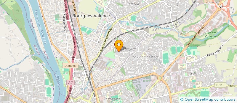 localisation de l'entreprise LGL IMMO INVEST  BOURG-LES-VALENCE