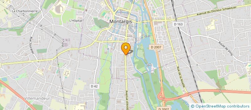 localisation de l'entreprise LGM 34 à MONTARGIS