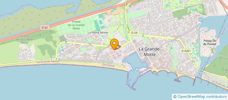 localisation de l'entreprise LGM à LA GRANDE-MOTTE