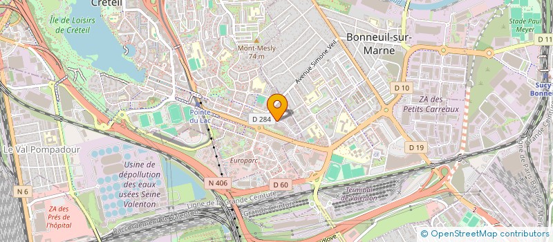 localisation de l'entreprise LGM  CRETEIL