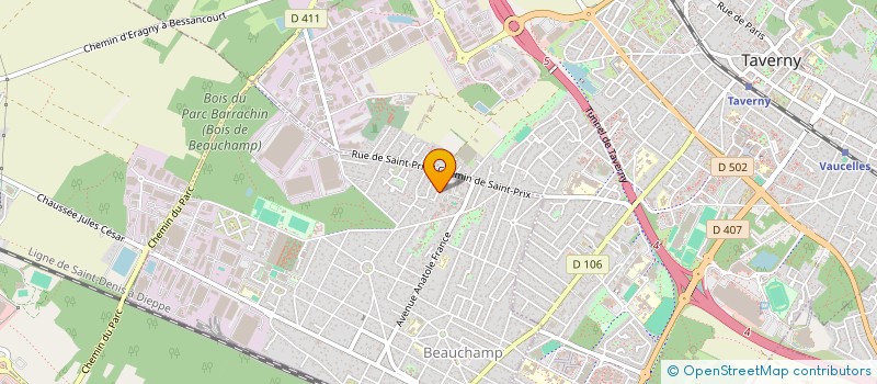 localisation de l'entreprise LGM  BEAUCHAMP