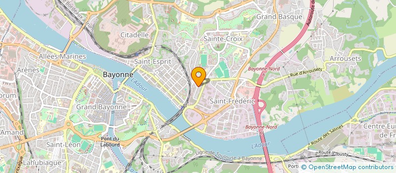 localisation de l'entreprise LGM ALVES 64 à BAYONNE