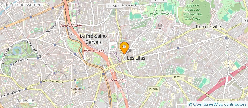localisation de l'entreprise LGM-BAT à LES LILAS