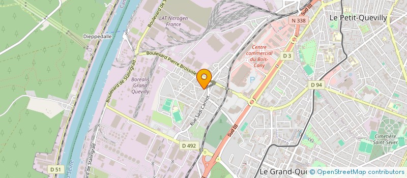 localisation de l'entreprise LGM BURGER à LE GRAND-QUEVILLY
