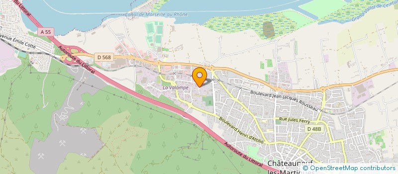 localisation de l'entreprise LGM ECHAFAUDAGES à CHATEAUNEUF-LES-MARTIGUES
