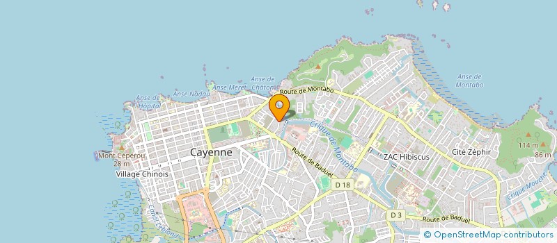localisation de l'entreprise LGM GUYANE à CAYENNE