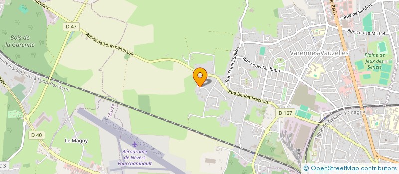 localisation de l'entreprise LGM IMMOBILIERE  VARENNES-VAUZELLES