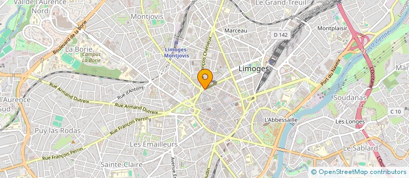 localisation de l'entreprise LGM PRODUCTION à LIMOGES