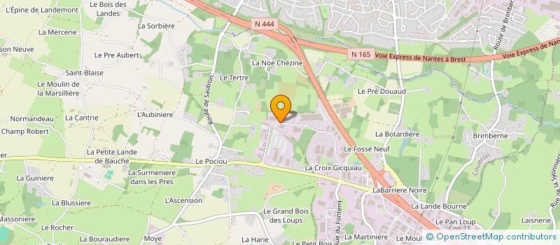 localisation de l'entreprise LGM PROPRETE à SAINT-HERBLAIN