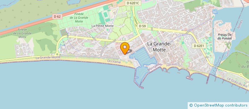 localisation de l'entreprise LGM YACHTING à LA GRANDE-MOTTE