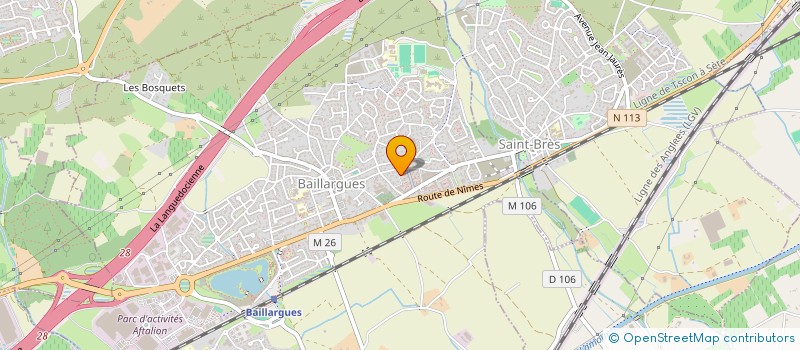 localisation de l'entreprise LGMCV  BAILLARGUES