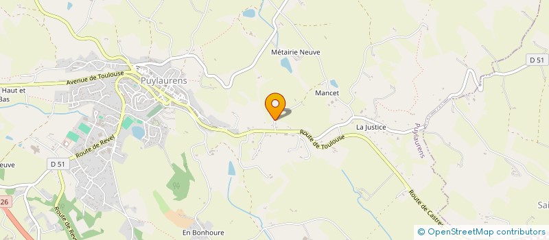 localisation de l'entreprise LGMS INVEST  PUYLAURENS