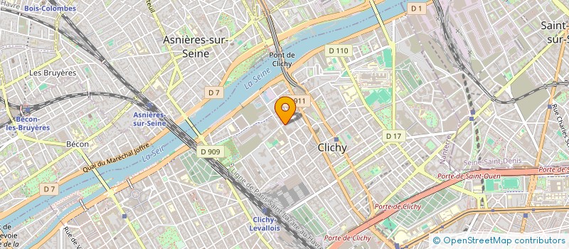 localisation de l'entreprise LGMT DES PATRONS à CLICHY