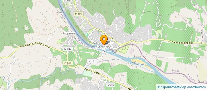 localisation de l'entreprise LGMV à SAINT-MARTIN-D'ARDECHE
