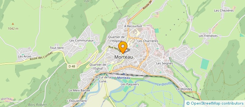 localisation de l'entreprise LGNP  MORTEAU