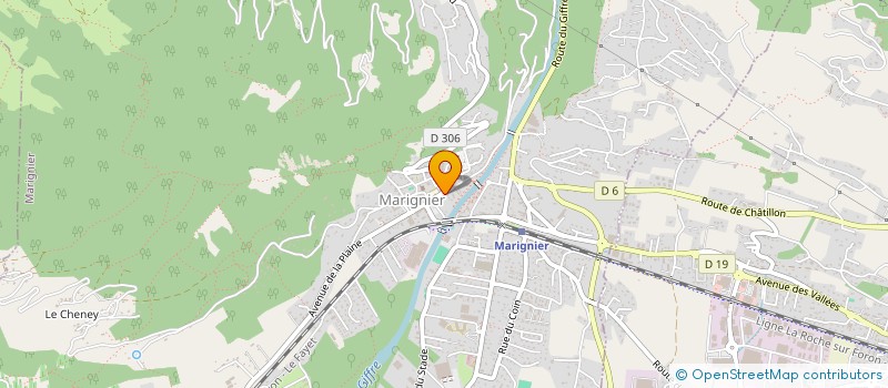 localisation de l'entreprise LGP  MARIGNIER
