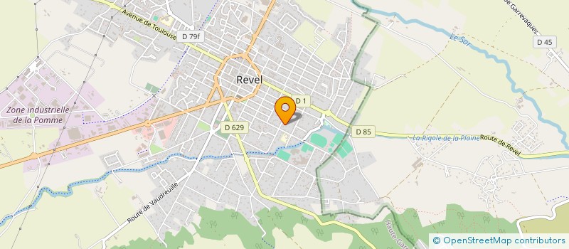 localisation de l'entreprise LGP  REVEL