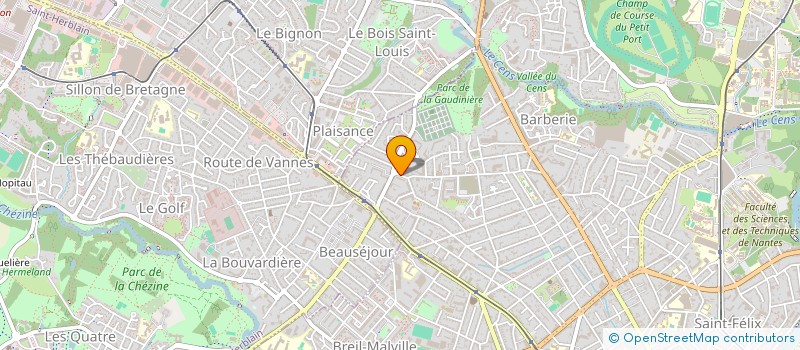 localisation de l'entreprise LGP à NANTES