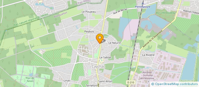 localisation de l'entreprise LGP à BLANQUEFORT