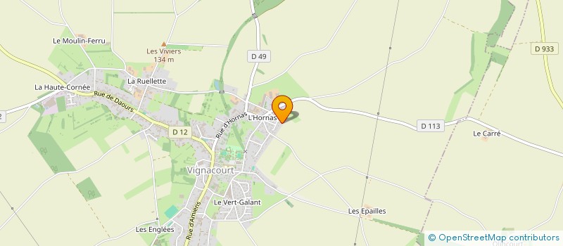 localisation de l'entreprise LGP DIAGNOSTICS  VIGNACOURT